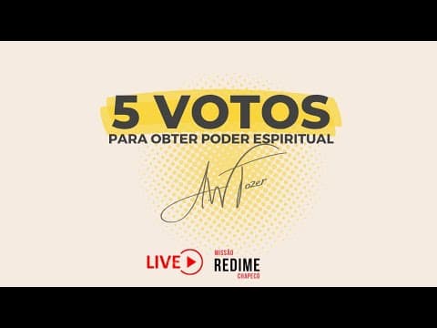 Série 5 votos - Nunca aceite qualquer glória - Pr. Jefferson Alves